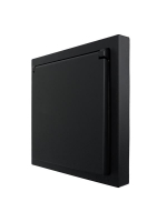 Розетка 1-мест. с/з с крышкой ПБТ СП ZIMA IP20 16А безвинт. зажим черн. бархат LEZARD 704-4288-123BQC ТехноИмпульс