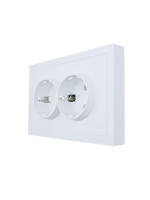Розетка 2-мест. с/з СП ZIMA IP20 16А ПБТ безвинт. зажим бел. LEZARD 704-0200-127BQC ТехноИмпульс