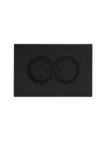 Розетка 2-мест. с/з СП ZIMA IP20 16А ПБТ безвинт. зажим черн. бархат LEZARD 704-4200-127BQC ТехноИмпульс