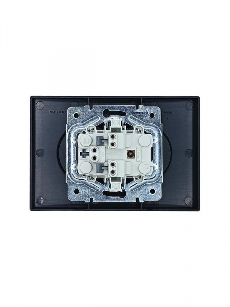 Розетка 2-мест. с/з СП ZIMA IP20 16А ПБТ безвинт. зажим черн. бархат LEZARD 704-4200-127BQC ТехноИмпульс