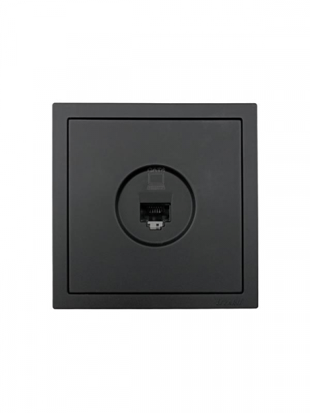 Розетка компьютерная 1-мест. СП ZIMA IP20 черн. бархат LEZARD 704-4288-140 ТехноИмпульс