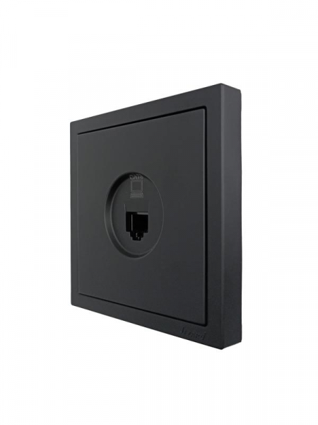 Розетка компьютерная 1-мест. СП ZIMA IP20 черн. бархат LEZARD 704-4288-140 ТехноИмпульс