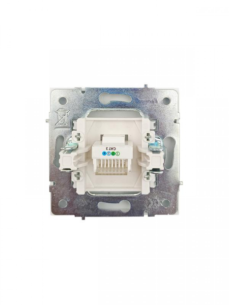 Розетка телефонная евро СП ZIMA IP20 бел. LEZARD 704-0288-137 ТехноИмпульс