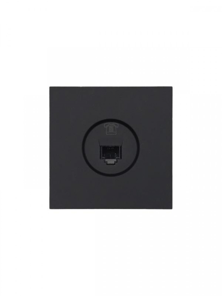 Розетка телефонная евро СП ZIMA IP20 черн. бархат LEZARD 704-4288-137 ТехноИмпульс