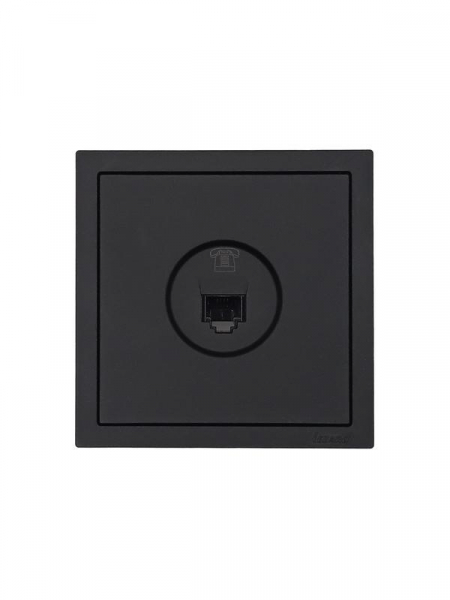 Розетка телефонная евро СП ZIMA IP20 черн. бархат LEZARD 704-4288-137 ТехноИмпульс