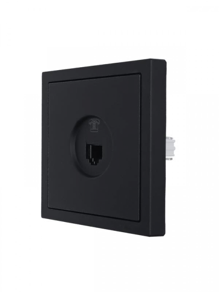 Розетка телефонная евро СП ZIMA IP20 черн. бархат LEZARD 704-4288-137 ТехноИмпульс