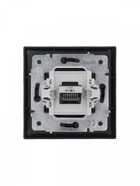 Розетка телефонная евро СП ZIMA IP20 черн. бархат LEZARD 704-4288-137 ТехноИмпульс