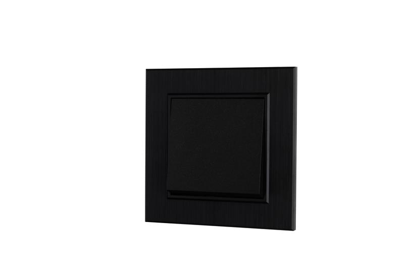 Выключатель 1-клав. Karea LINE STAR чер. Makel 86054001 ТехноИмпульс