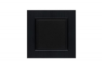 Розетка 1-м с крышкой Karea LINE STAR с заземл. чер. Makel 86054029 ТехноИмпульс