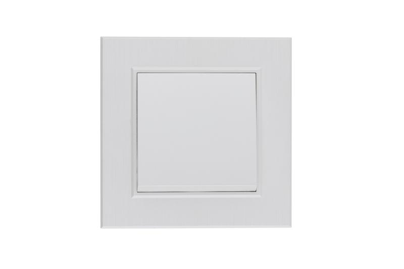 Выключатель 1-клав. Karea LINE STAR жемчуж. Makel 86100001 ТехноИмпульс