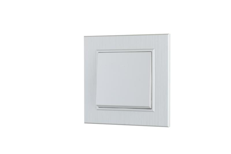 Выключатель 1-клав. Karea LINE STAR жемчуж. Makel 86100001 ТехноИмпульс