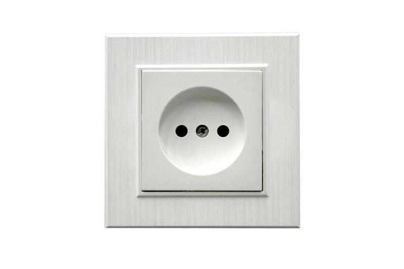 Розетка 1-м Karea LINE STAR без заземл. жемчуж. Makel 86100022 ТехноИмпульс