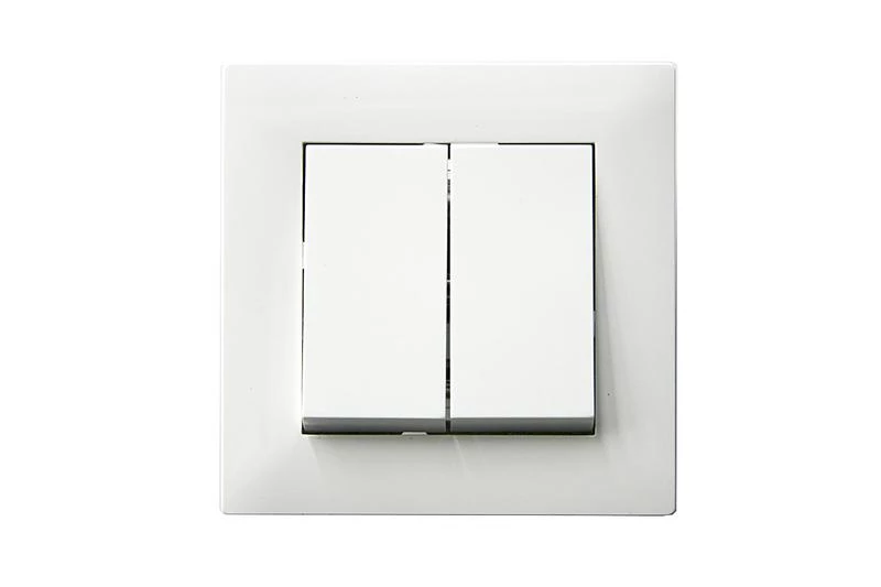 Выключатель 2-клав. Karea RIZZ бел. Makel 88001003 ТехноИмпульс