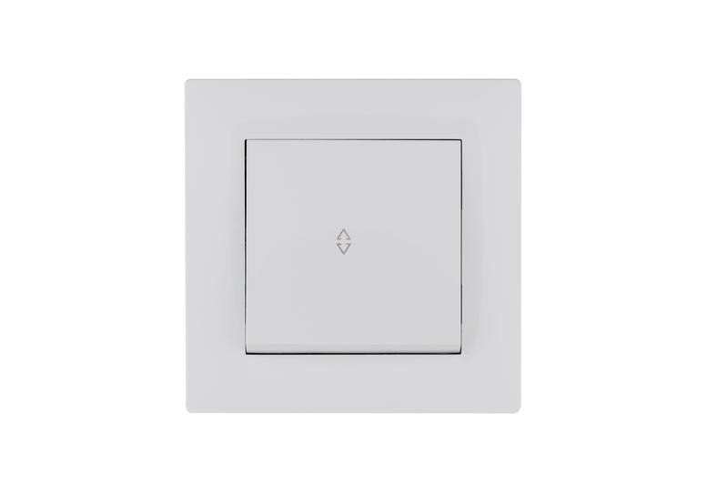 Выключатель проходной 1-клав. Karea RIZZ бел. Makel 88001005 ТехноИмпульс