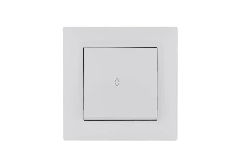 Выключатель проходной 1-клав. Karea RIZZ бел. Makel 88001005 ТехноИмпульс