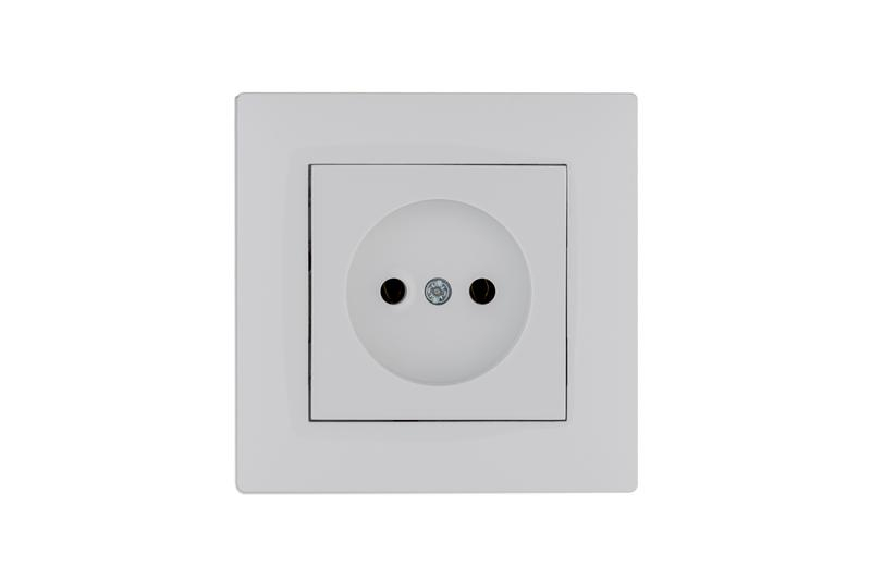 Розетка 1-м Karea RIZZ без заземл. бел. Makel 88001022 ТехноИмпульс