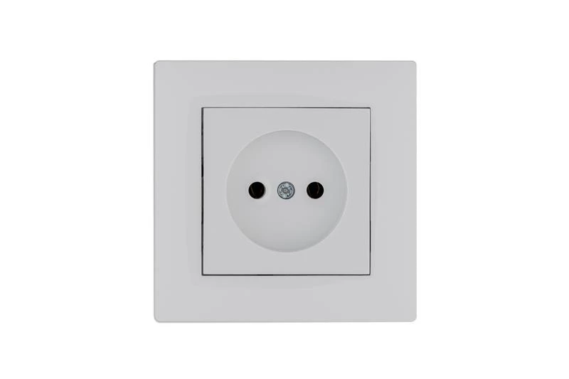 Розетка 1-м Karea RIZZ без заземл. бел. Makel 88001022 ТехноИмпульс