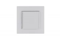 Розетка 1-м с крышкой Karea RIZZ с заземл. бел. Makel 88001029 ТехноИмпульс