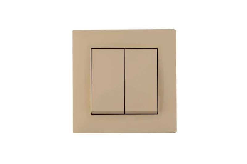 Выключатель 2-клав. Karea RIZZ крем Makel 88010003 ТехноИмпульс