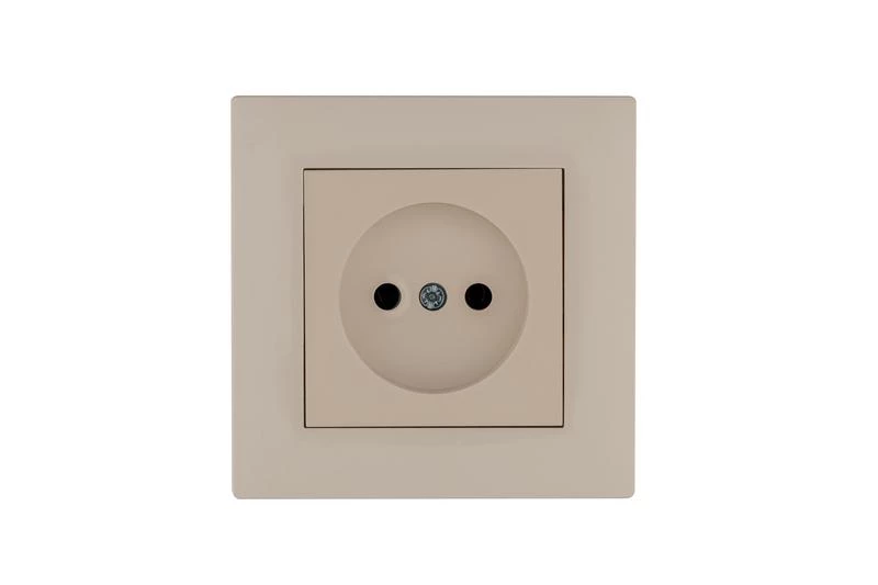 Розетка 1-м Karea RIZZ без заземл. крем Makel 88010022 ТехноИмпульс