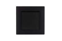 Розетка 1-м с крышкой Karea RIZZ STAR с заземл. чер. Makel 88054029 ТехноИмпульс