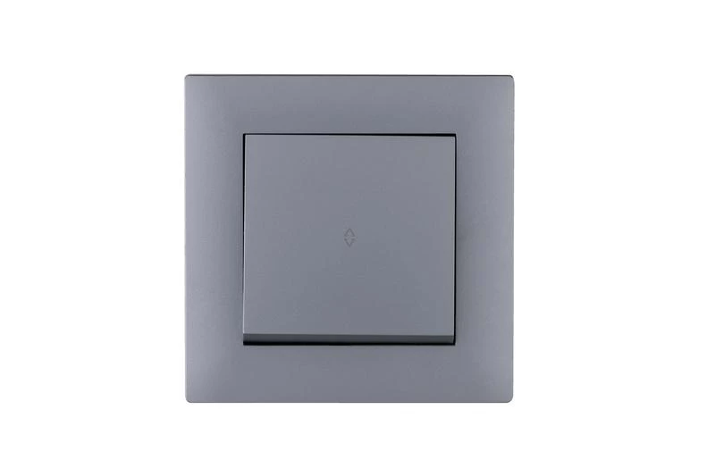 Выключатель проходной 1-клав. Karea RIZZ STAR сер. Makel 88065005 ТехноИмпульс