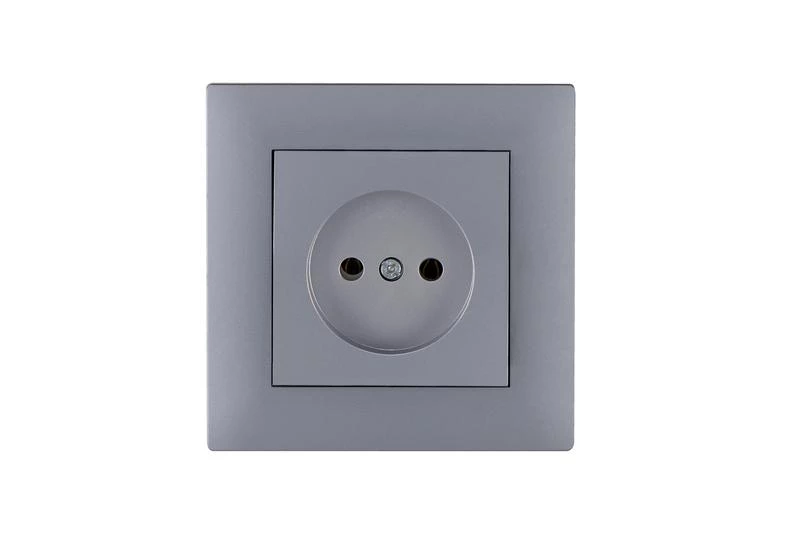 Розетка 1-м Kare RIZZ STAR без заземл. сер. Makel 88065022 ТехноИмпульс