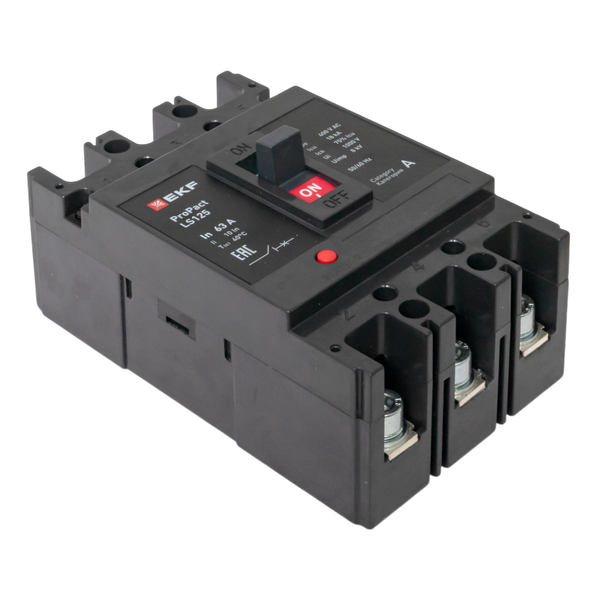 Выключатель автоматический 3п 63А 18кА LS125 ProPact EKF mccb-125-18-3-63-ls ТехноИмпульс