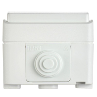 Выключатель проходной 1-кл. ОП Форс IP54 ВС20-1-1-ФБ с индикацией бел. IEK EVS11-K01-10-54-DC ТехноИмпульс