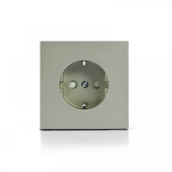 Розетка ArtGallery 16А с заземл. со шторками быстрозажим. клем. механизм шампань SE GAL000545S ТехноИмпульс