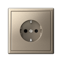 Розетка ArtGallery 16А с заземл. со шторками быстрозажим. клем. механизм шампань SE GAL000545S ТехноИмпульс