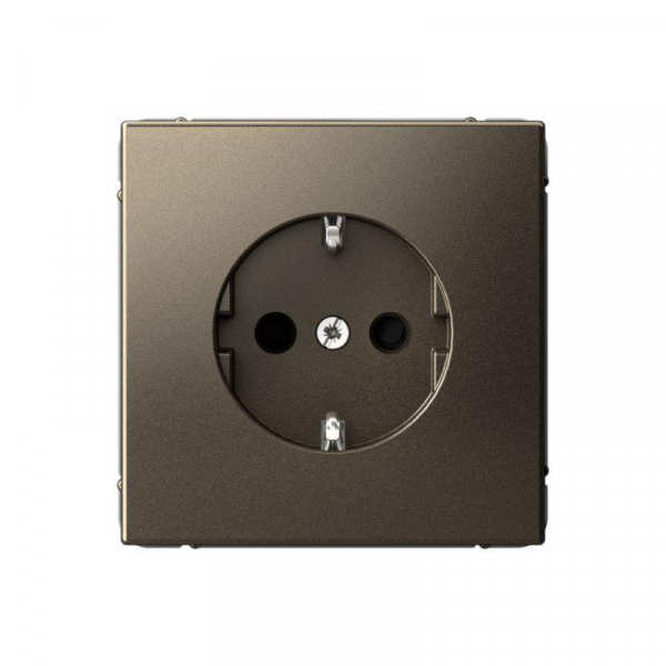 Розетка ArtGallery 16А с заземл. со шторками быстрозажим. клем. механизм мокко SE GAL000645S ТехноИмпульс