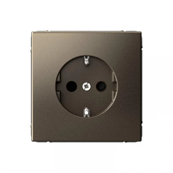 Розетка ArtGallery 16А с заземл. со шторками быстрозажим. клем. механизм мокко SE GAL000645S ТехноИмпульс