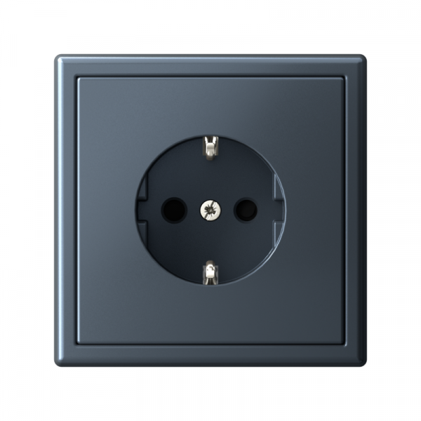 Розетка ArtGallery 16А с заземл. со шторками быстрозажим. клем. механизм грифель SE GAL000745S ТехноИмпульс