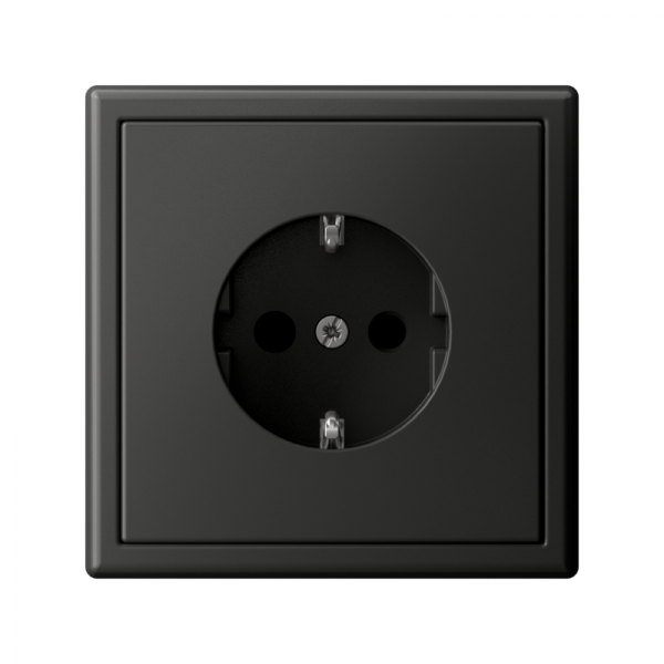 Розетка ArtGallery 16А с заземл. со шторками быстрозажим. клем. механизм базальт SE GAL001445S ТехноИмпульс