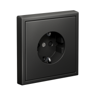 Розетка ArtGallery 16А с заземл. со шторками быстрозажим. клем. механизм базальт SE GAL001445S ТехноИмпульс