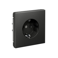 Розетка ArtGallery 16А с заземл. со шторками быстрозажим. клем. механизм базальт SE GAL001445S ТехноИмпульс