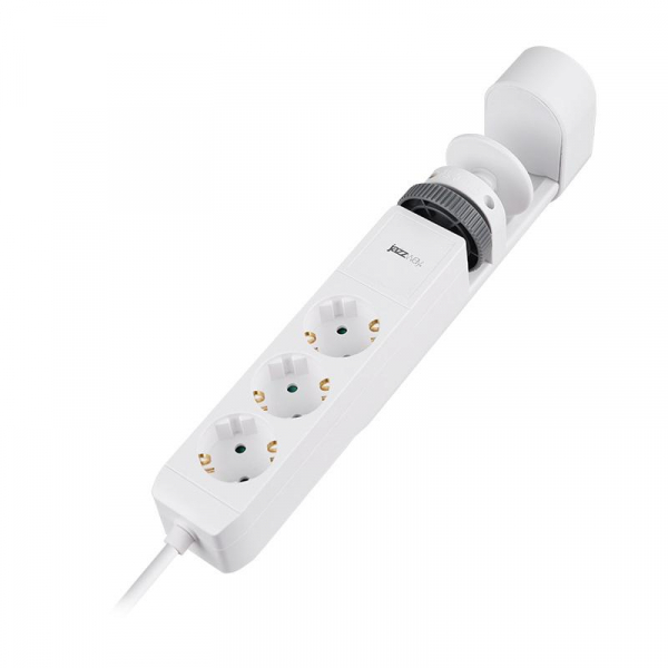 Удлинитель 3х1.5м на струбцине с заземл. с выкл. 3 USB выхода (2А+1С) IP20 ПВС 3х1 ETD-03U-150-wh (3х1.5) бел. JAZZway 5059535 ТехноИмпульс