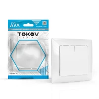 Выключатель 1-кл. СП AVA 10А IP20 с индикатором в сборе бел. TOKOV LIGHT TKL-AV-V1IF-C01 ТехноИмпульс