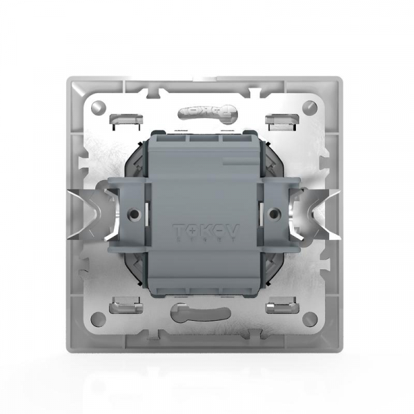 Выключатель 2-кл. СП AVA 10А IP20 с индикатором в сборе бел. TOKOV LIGHT TKL-AV-V2IF-C01 ТехноИмпульс