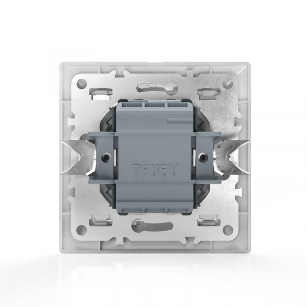 Переключатель проходной 2-кл. СП AVA 10А IP20 в сборе бел. TOKOV LIGHTTKL-AV-P2F-C01 ТехноИмпульс
