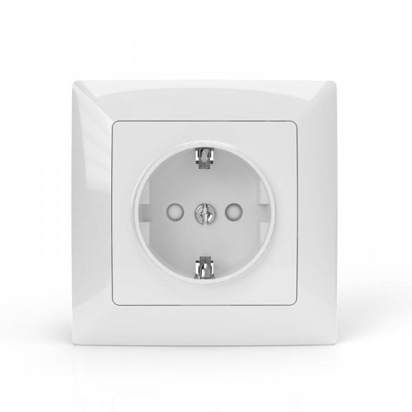 Розетка 1-м СП AVA 16А IP20 с заземл. защ. шторки в сборе бел. TOKOV LIGHT TKL-AV-R1FZSF-C01 ТехноИмпульс