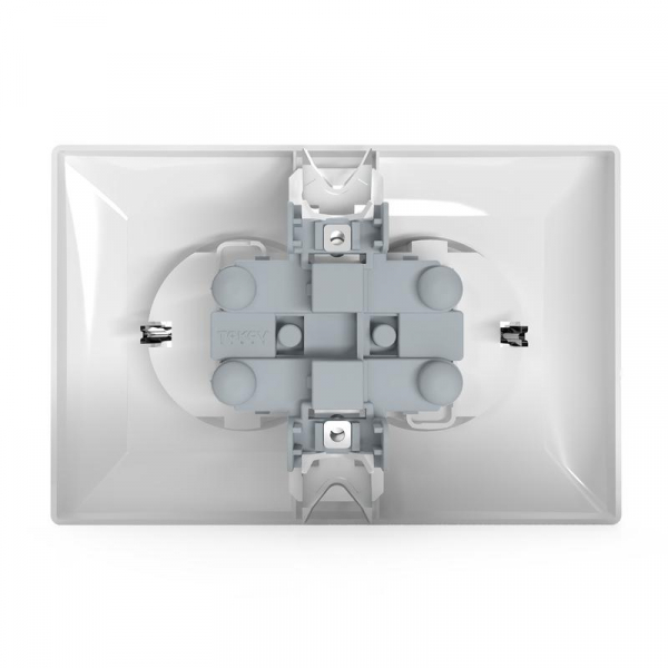 Розетка 2-м СП AVA 16А IP20 с заземл. защ. шторки в сборе бел. TOKOV LIGHT TKL-AV-R2FZSF-C01 ТехноИмпульс