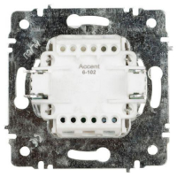 Выключатель 1-кл. СП Accent 6-102-01 10А IP20 250В с подсветкой AL/CU бел. Intro Б0063445 ТехноИмпульс