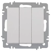 Выключатель 3-кл. СП Accent 6-106-01 10А IP20 250В AL/CU бел. Intro Б0063531 ТехноИмпульс