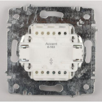 Переключатель 1-кл. СП Accent 6-103-01 10А IP20 250В AL/CU бел. Intro Б0063450 ТехноИмпульс