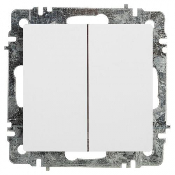 Переключатель 2-кл. СП Accent 6-107-01 10А IP20 250В AL/CU бел. Intro Б0063554 ТехноИмпульс