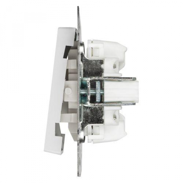 Переключатель 2-кл. СП Accent 6-107-01 10А IP20 250В AL/CU бел. Intro Б0063554 ТехноИмпульс