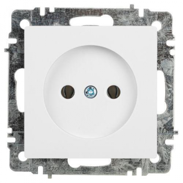 Розетка 1-м СП Accent 6-201-01 16А IP20 250В 2Р AL/CU бел. Intro Б0063653 ТехноИмпульс