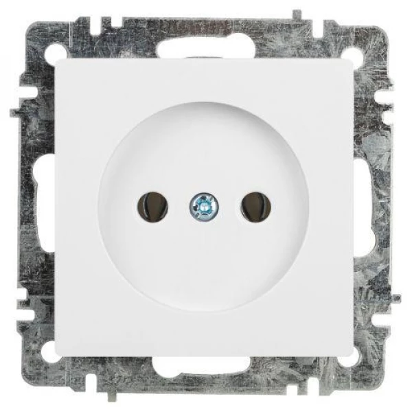 Розетка 1-м СП Accent 6-201-01 16А IP20 250В 2Р AL/CU бел. Intro Б0063653 ТехноИмпульс